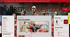 Desktop Screenshot of lohrerhandballer.de